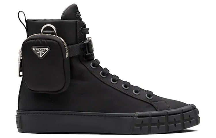 PRADA Wheel Re Nylon Hight Sneakers 'Black' Women's