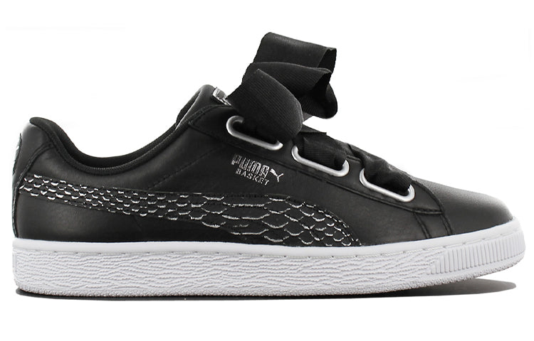 (WMNS) PUMA Basket Heart Oceanaire 'Black' 366443-01
