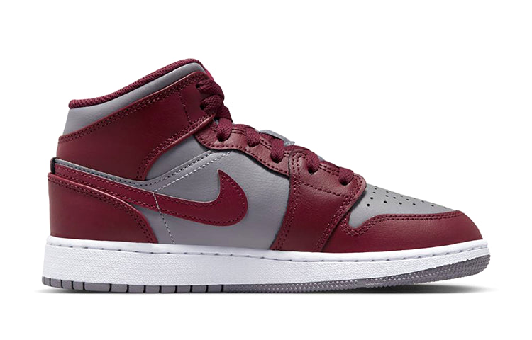 (GS) Air Jordan 1 Mid 'Cherrywood Red' DQ8423-615