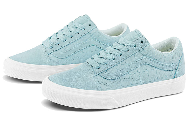Vans Old Skool Breathable Lightweight Wear-resistant Low Tops Casual Skateboarding Shoes Blue Light Blue VN0A38G19HV