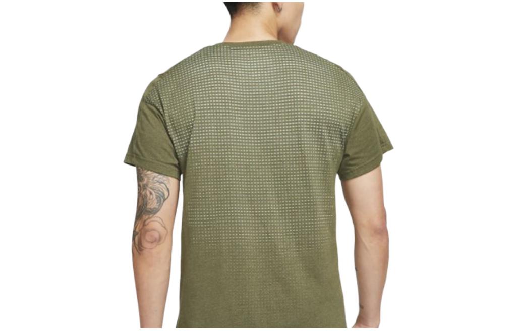 Men's Nike Solid Color Training Alphabet Logo Printing Short Sleeve Green T-Shirt DD1829-326