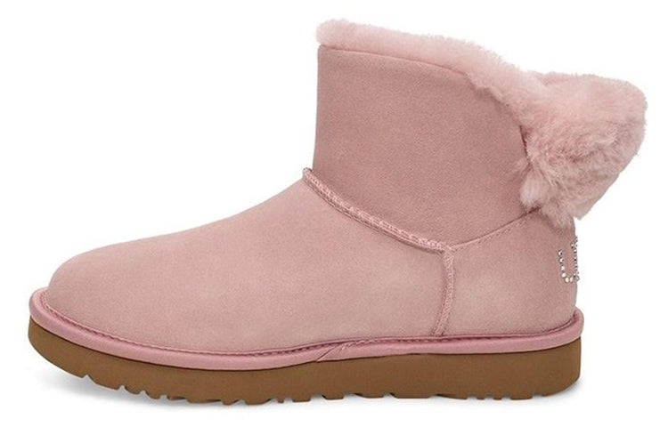 (WMNS) UGG Classic Bling Mini Fleece Lined Pink 1105364-PCRY