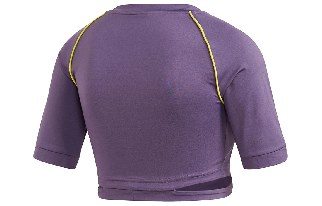 (WMNS) adidas originals Cropped Tee Short Sleeve Purple FM2436