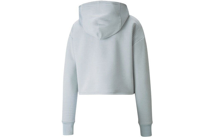 (WMNS) PUMA Studio Yoga Running Training Sports Hoodie Gray 520993-71
