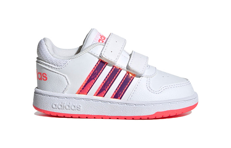 (TD) adidas neo Hoops 2.0 White/Pink/Purple FW7614