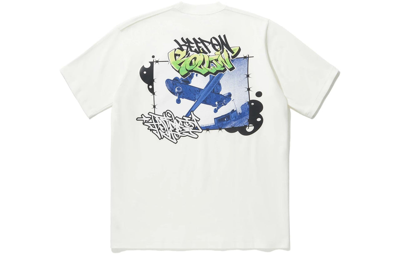 Li-Ning Keep On Rollin Graphic T-shirt 'White' AHSU225-5