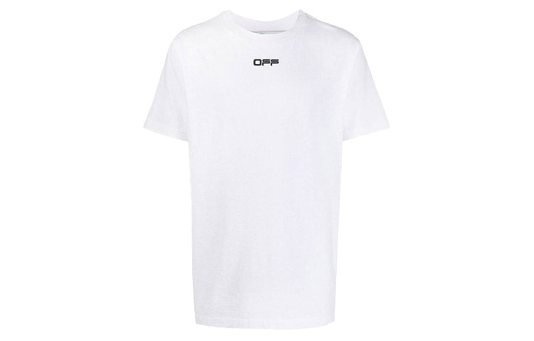 Off-White SS21 Logo Alphabet Printing Round Neck Short Sleeve Ordinary Version White OMAA027S201850030188