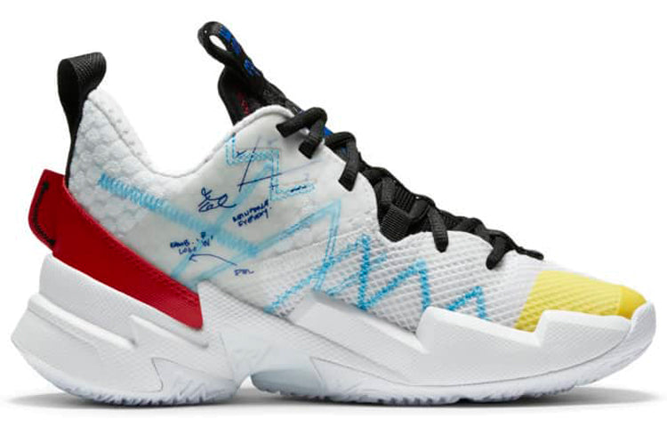 (GS) Air Jordan Why Not Zer0.3 SE 3 'White Yellow Red' CN8107-100