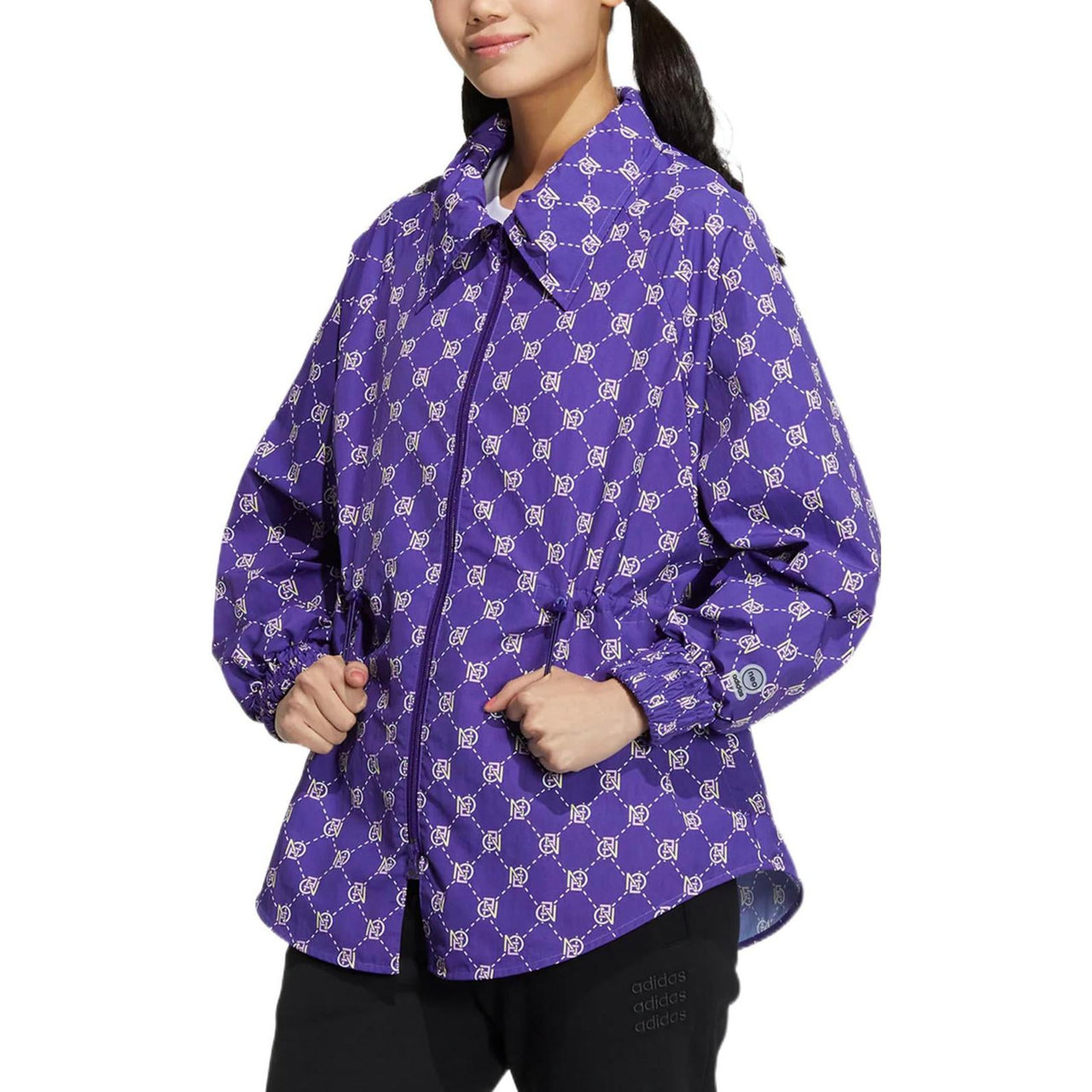 (WMNS) adidas Neo MONO Windbreaker Jackets 'Purple' HM2015