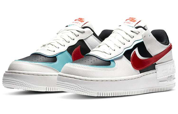 (WMNS) Nike Air Force 1 Shadow 'White Bleached Aqua' DA4291-100