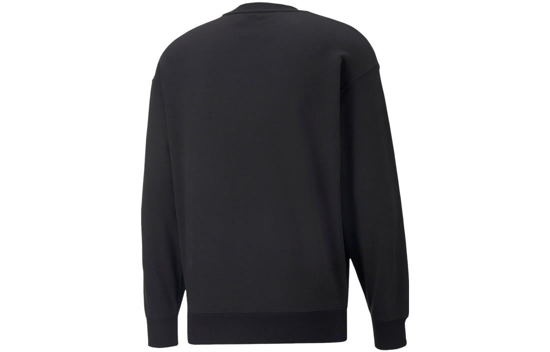 PUMA Classics Relaxed Crewneck Sweatshirt 'Black' 537662-01