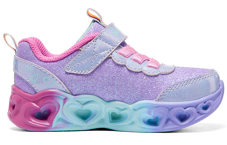 (TD) Skechers Heart Lights 'Purple Blue' 302684N-LVMT