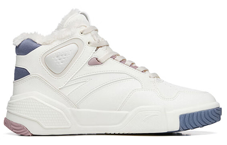(WMNS) ANTA High-Top Skateboard Sneakers 'White Grey Flame' 122248990R-1