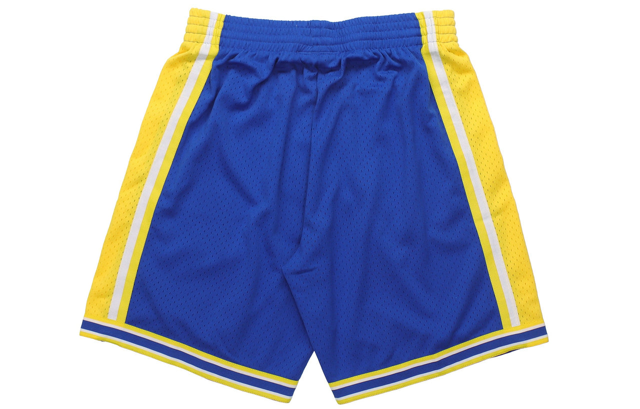 Mitchell & Ness NBA Swingman Shorts Golden State Warriors Road 1995-96 'Blue Yellow' SMSHGS18230-GSWROYA95