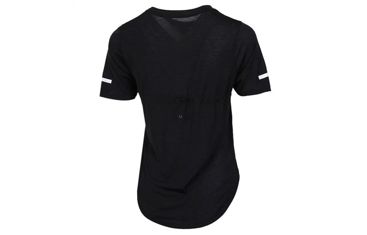 (WMNS) Nike Icon Clash Dri-Fit Quick Dry Breathable Running Short Sleeved 'Black' CJ2432-010