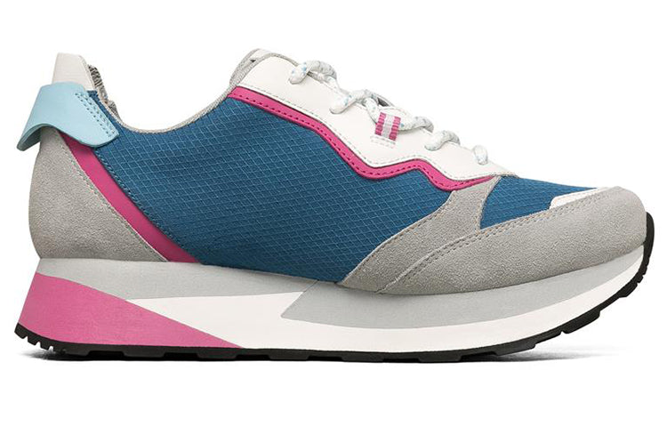 (WMNS) Skechers Low-Top Grey/Blue 155492-GYMT