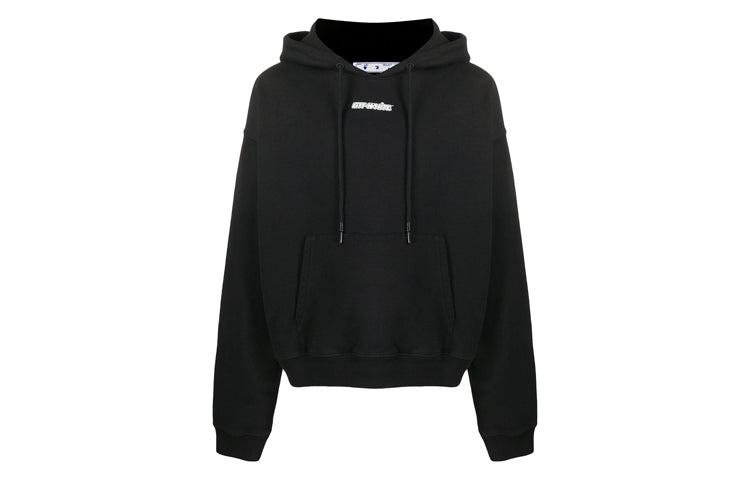 Off-White Marker Over Hoodie 'Black' OMBB037E20FLE0021025