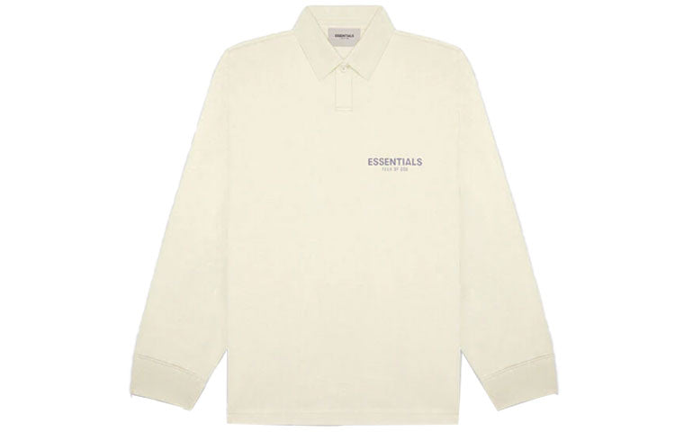 Fear of God Essentials FW20 Long Sleeve Polo Shirt 'Cream' FOG-FW20-365
