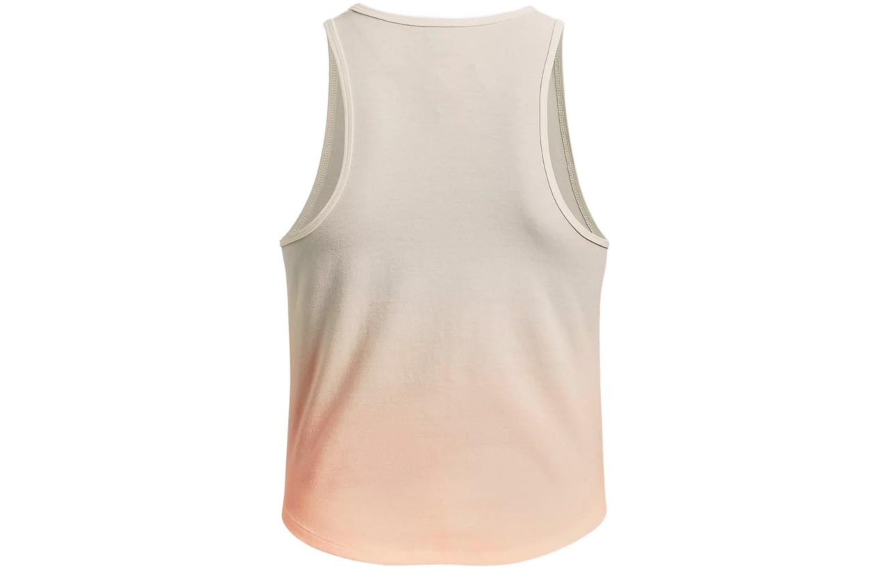 (WMNS) Under Armour Project Rock Fashion Cropped Tank 'Beige' 1377450-130