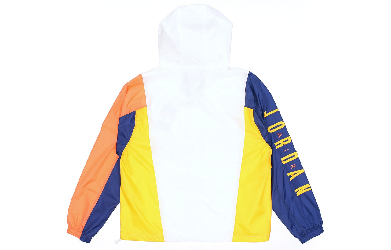 Air Jordan MENS Jumpman Multicolor Tat Sports Jacket White CV2241-100