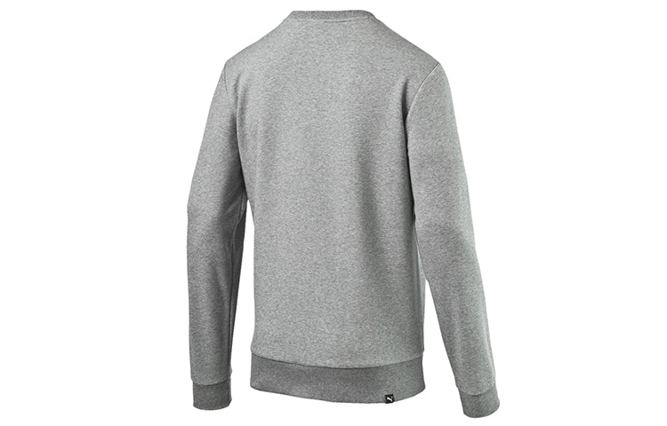 PUMA Embroidered Logo Sports Pullover Round Neck Gray 590321-03