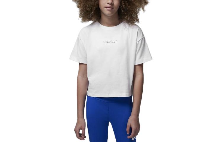 (GS) Air Jordan x Paris Saint-Germain T-Shirt 'White' FB0169-100