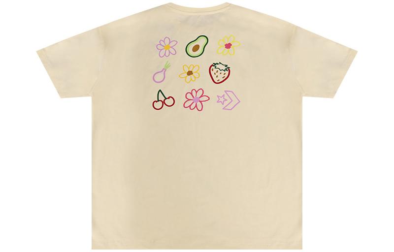 (WMNS) Converse Fruit Logo T-Shirt 'Beige' 10025866-A01