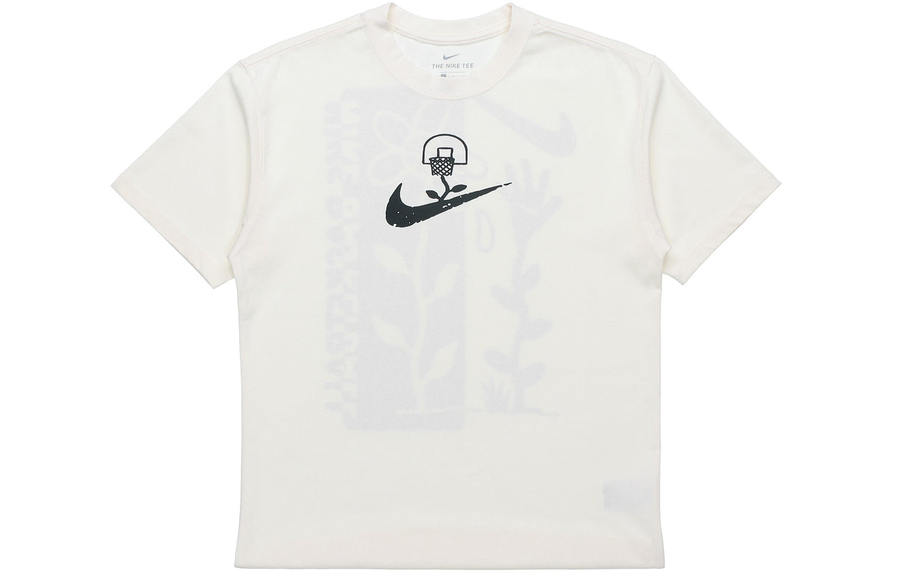 Nike Basketball Graffiti Print Short Sleeve For Men Beige Creamy DC1284-910