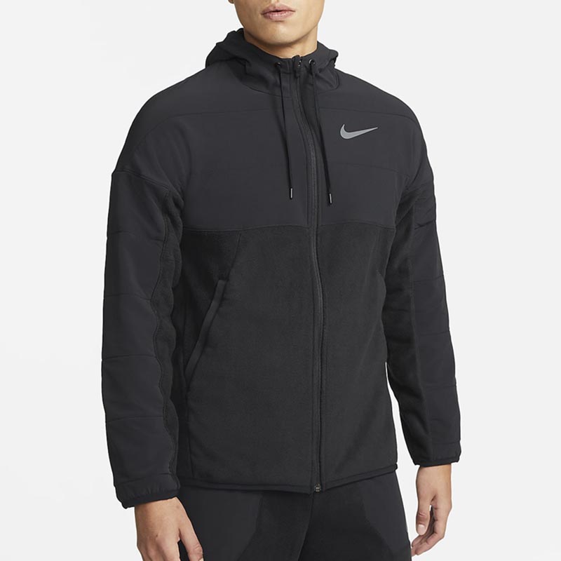 Nike Sports Breathable Casual Hooded Jacket Black DD2129-010
