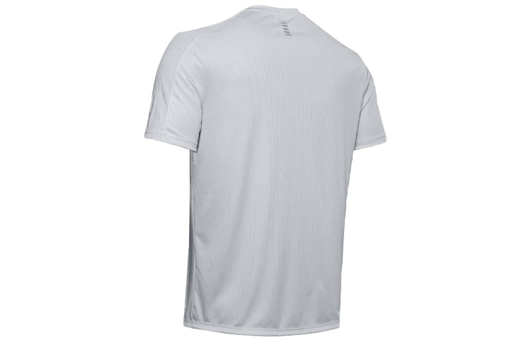 Men's Under Armour Speed Stride Short Sleeve Sports Tops Gray 1326564-014