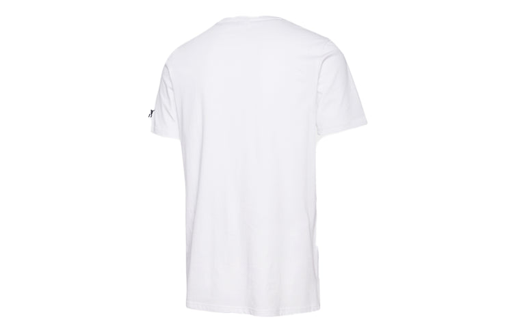 PUMA Multi-Color Logo Athleisure Casual Sports Short Sleeve White 598938-02