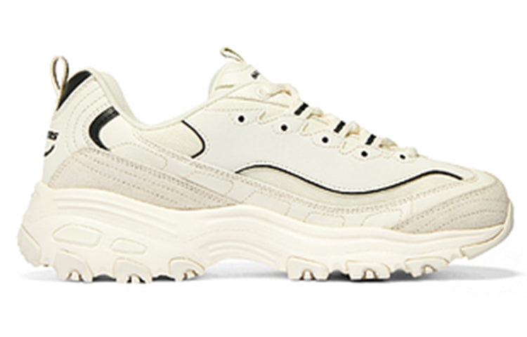 (WMNS) Skechers D'Lites 'Creamwhite Black' 896108-NTBK