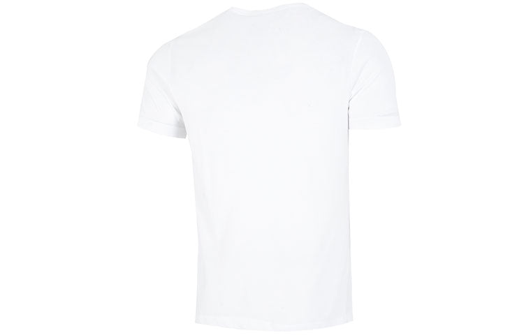 Men's Nike Just Do It Logo Alphabet Printing Round Neck Short Sleeve White T-Shirt DR7640-100