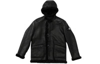 Supreme x Stone Island Hand-Painted Hooded Shearling Jacket 'Black' SUP-FW20-300
