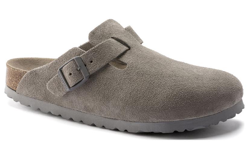 Birkenstock Boston Soft Footbed Suede Leather 'Stone Coin' 1020526