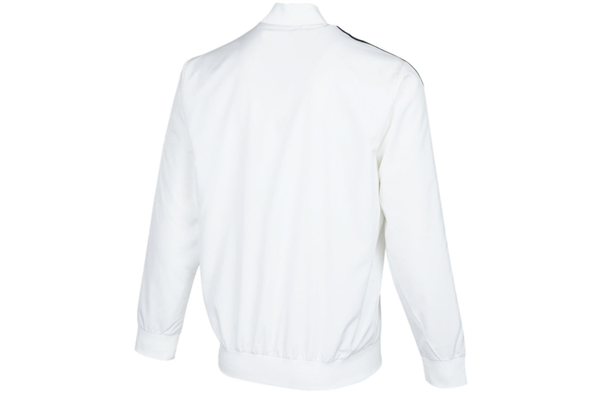 adidas Stripe Sports Woven Logo Jacket White H14635