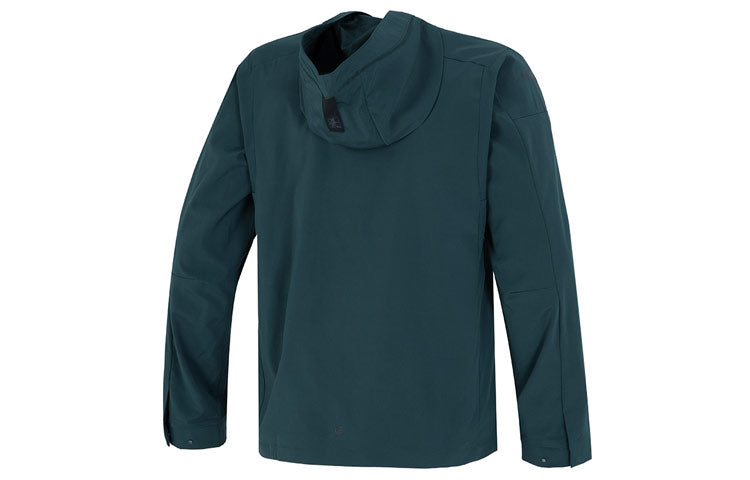 Men's adidas Wj Mh Wv Wb Solid Color Athleisure Casual Sports Hooded Jacket Military Green HM2949