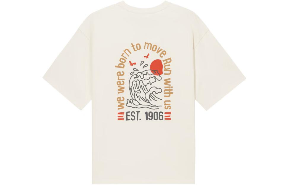 New Balance Cartoon Logo T-shirt 'White' AMT32363-CIC