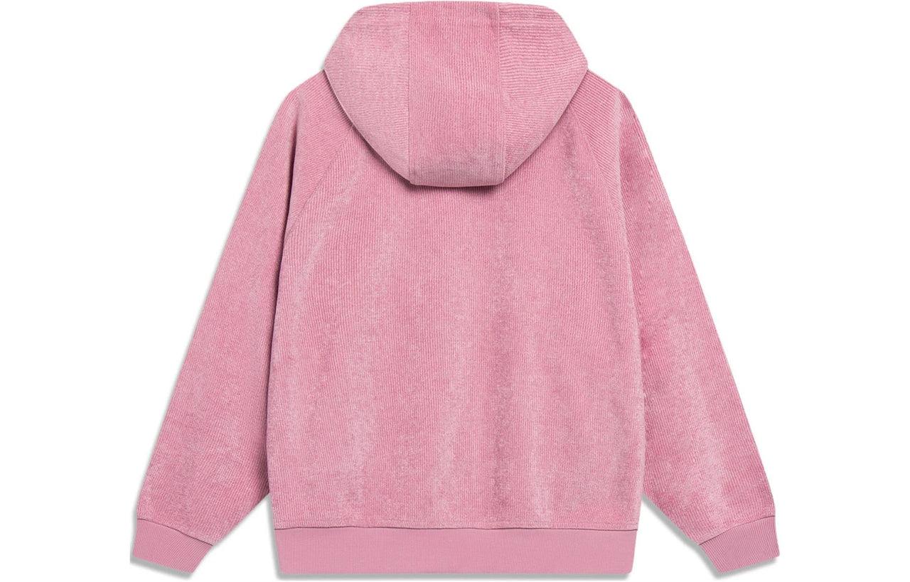 (WMNS) Li-Ning Basic Logo Hoodie 'Pink' AWDT030-2
