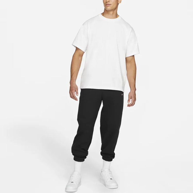 Men's Nike Solid Color Sports Round Neck Short Sleeve White T-Shirt CQ4006-100