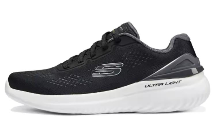 Skechers BOUNDER 2.0 Lace Up Running Shoes 'Black' 232776-BKGY