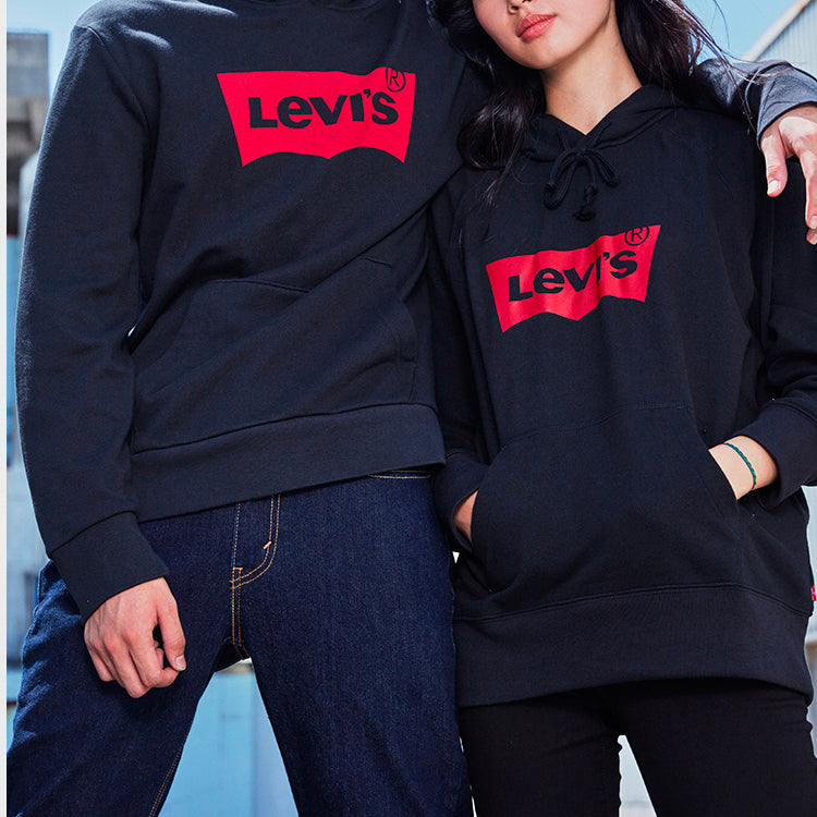 Levi's Drawstring Hoodie 'Black' 19622-0005