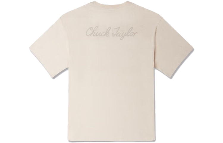 Converse Go-To Sneaker Patch Loose Fit T-Shirt 'Beige' 10025397-A09