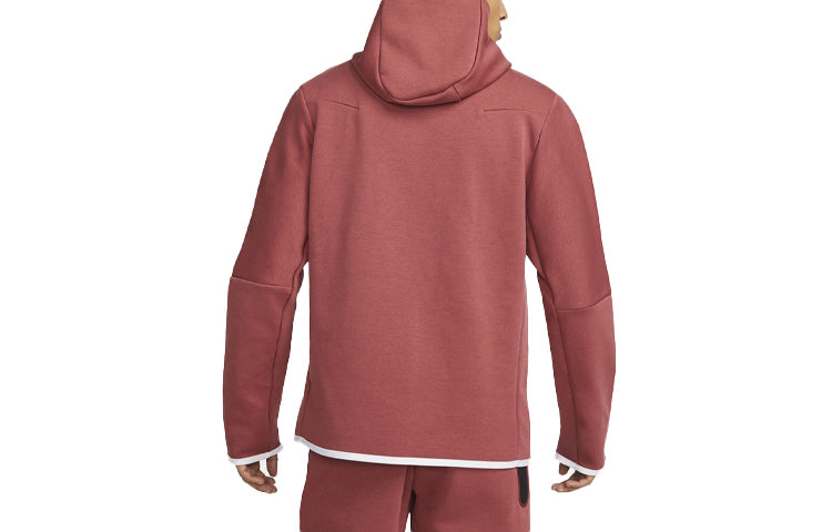 Nike Casual Sports Breathable Zipper Hooded Jacket Brown Red Brownred CU4489-661