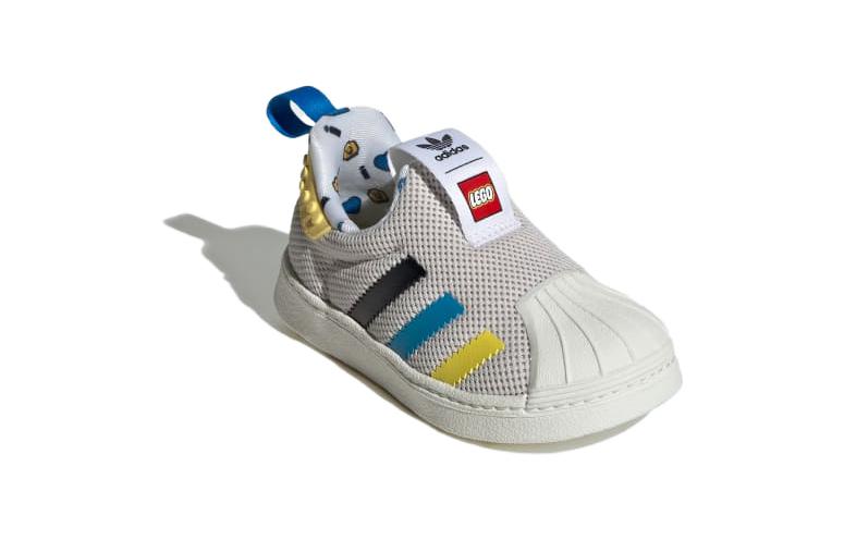 (TD) adidas Superstar 360 x LEGO Shoes 'Grey Bright Blue Black' IF2918