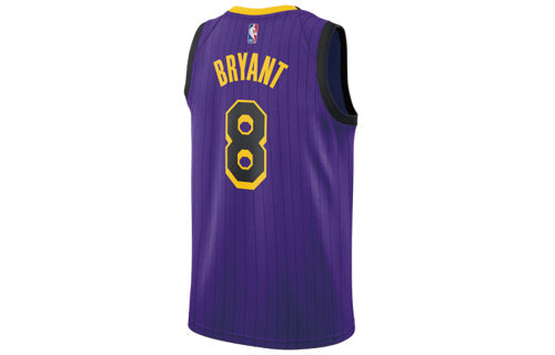 Nike NBA Jersey Kobe Bryant SW Fan Edition 18-19 Season City limited lakers No. 8 Purple AV4270-504