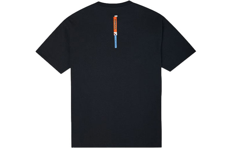 Converse Star Chevron Printing Sports Round Neck Short Sleeve T-Shirt 'Black' 10022774-A02