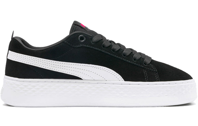 (WMNS) PUMA Smash Platform SD 'Black' 366488-12