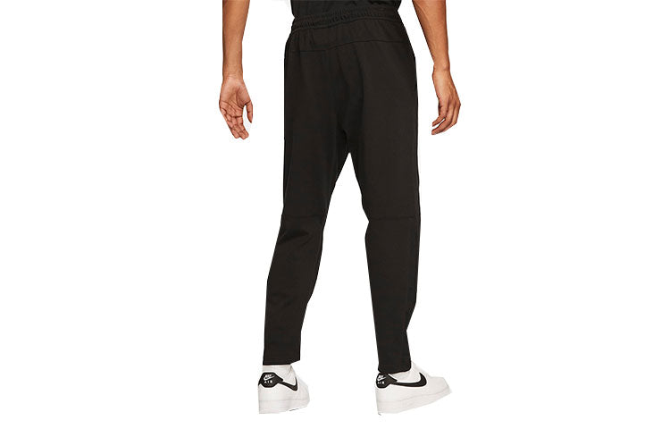 Men's Nike Solid Color Logo Training Fleece Bundle Feet Sports Pants/Trousers/Joggers Black DM6592-010