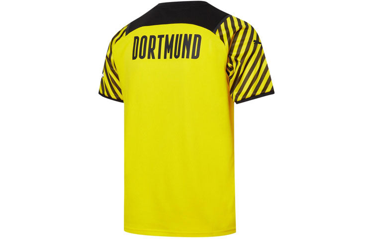 PUMA Bvb Replica Soccer Short Sleeve T-Shirt Men's Yellow SPONSOR 759036-01